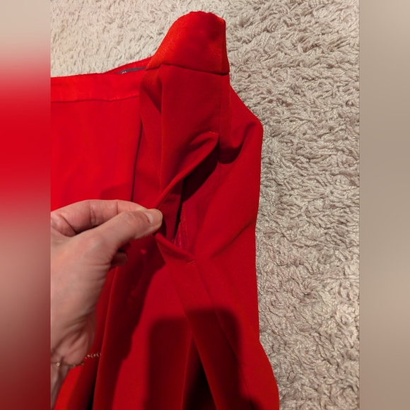 Zara High-Waist Tuxedo Trousers with Satin Waistband - Picture 9 of 14